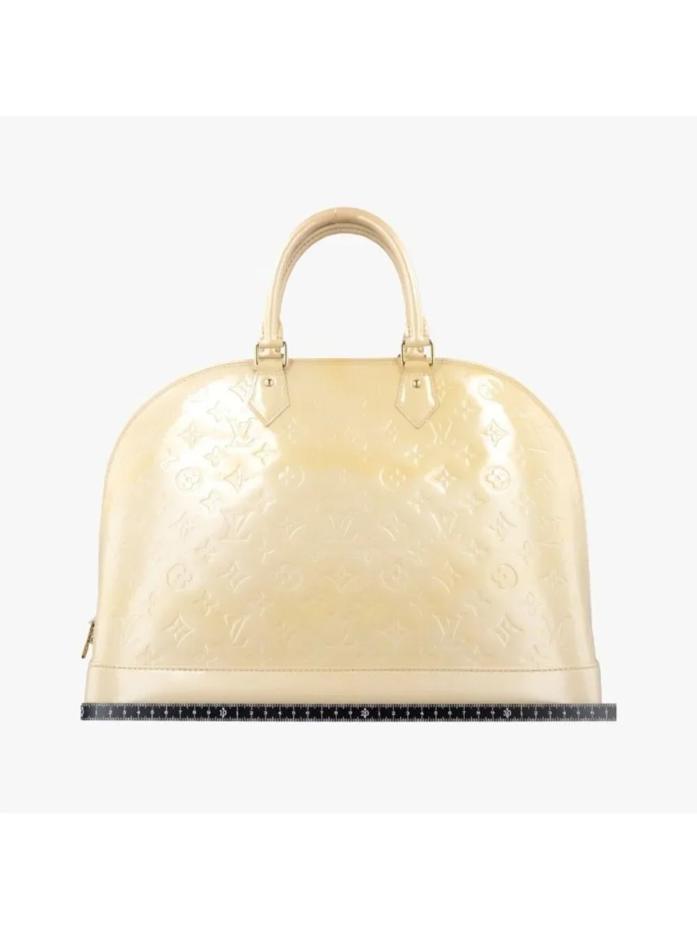 Louis Vuitton Alma GM Blanc Corail Vernis Handbag